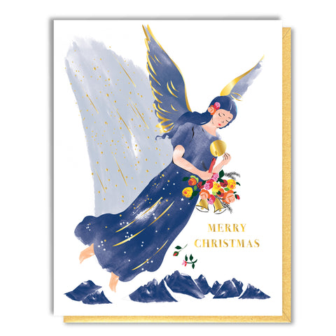 Blue Angel Christmas - Foil Card