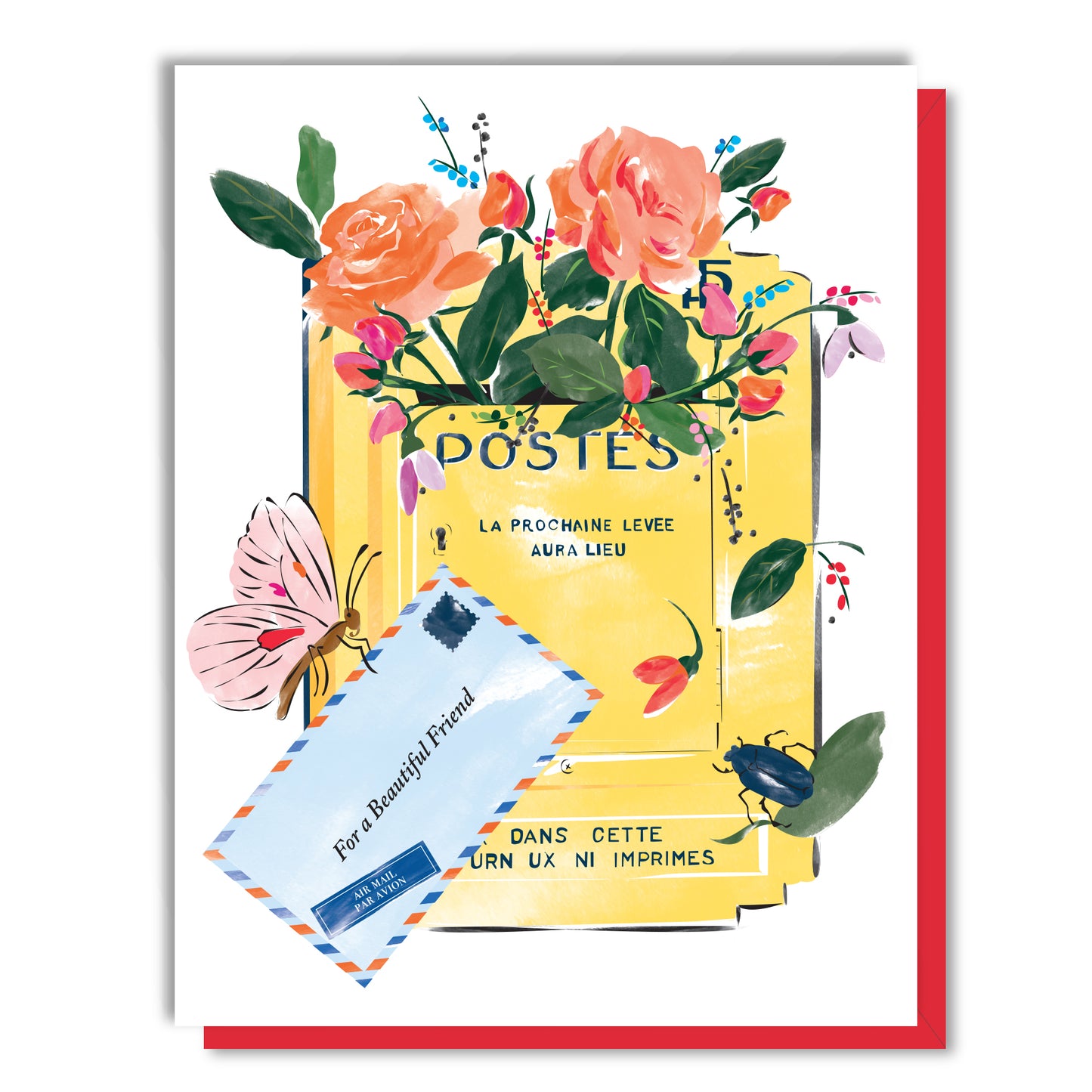French Mailbox Friendship Card