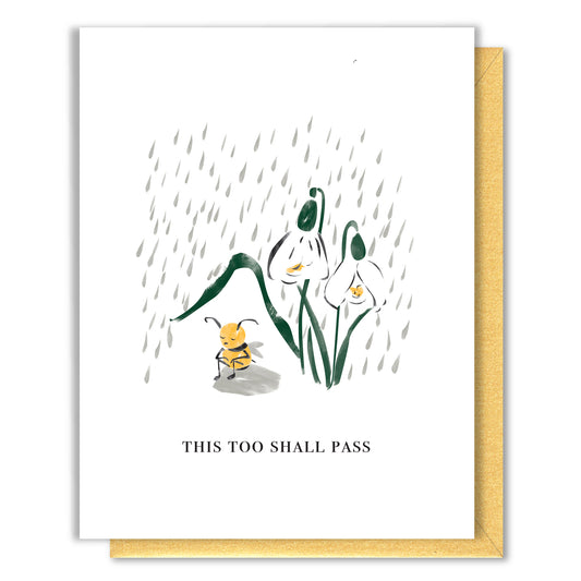 This Too Shall Pass Bee Encouragement Card