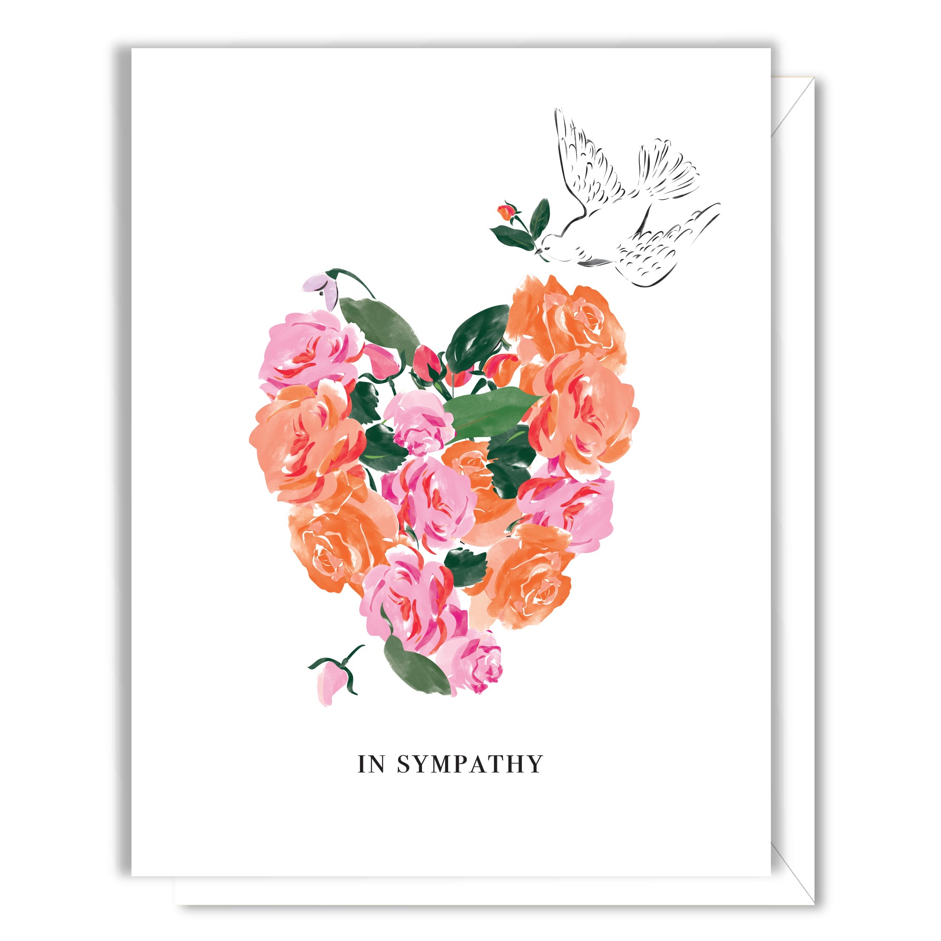 Dove & Roses Sympathy Card – Driscoll Design