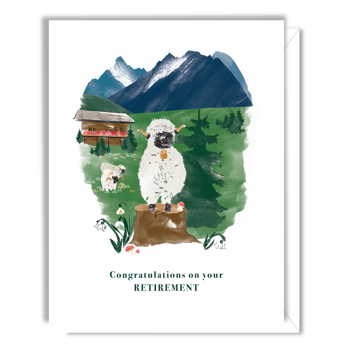 Mountain Retirement Card