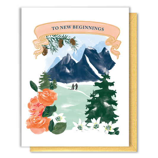 Mountain Wedding Card