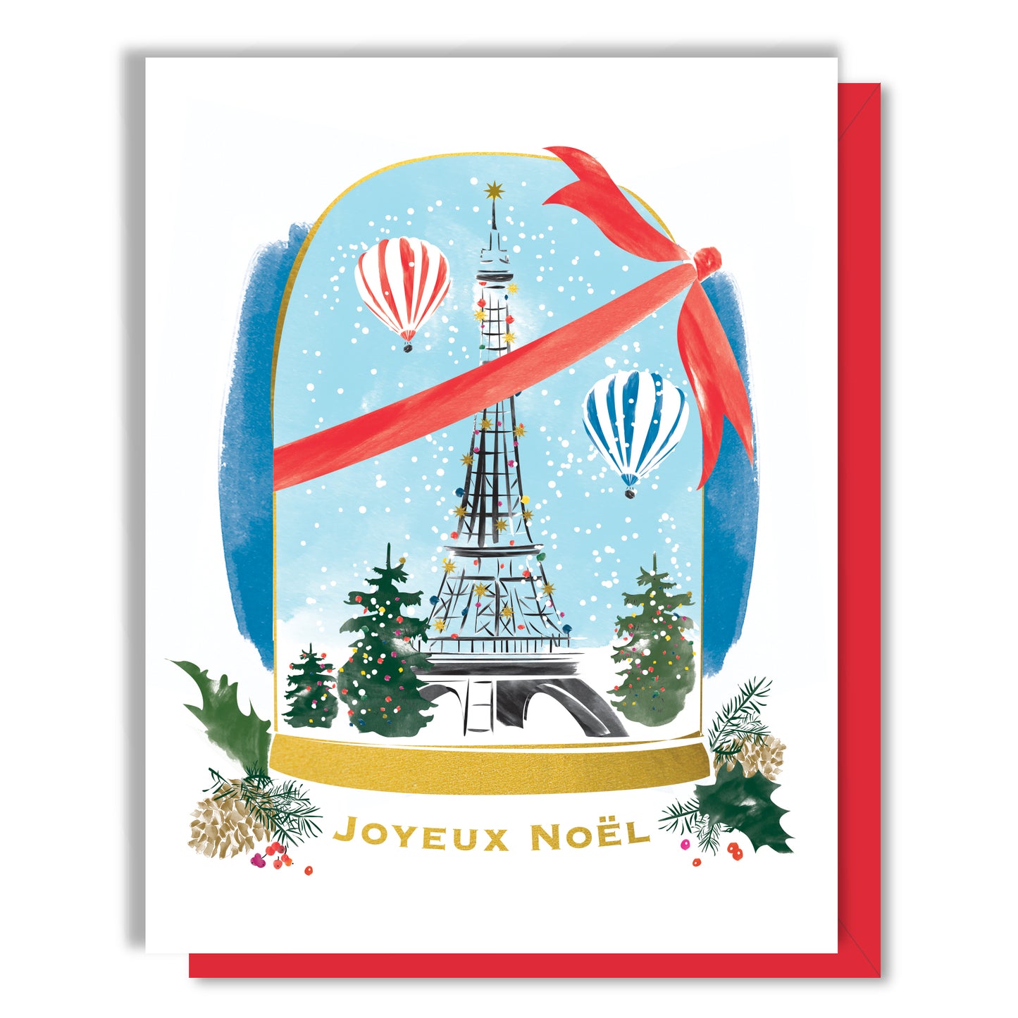 Paris Snow Globe Card