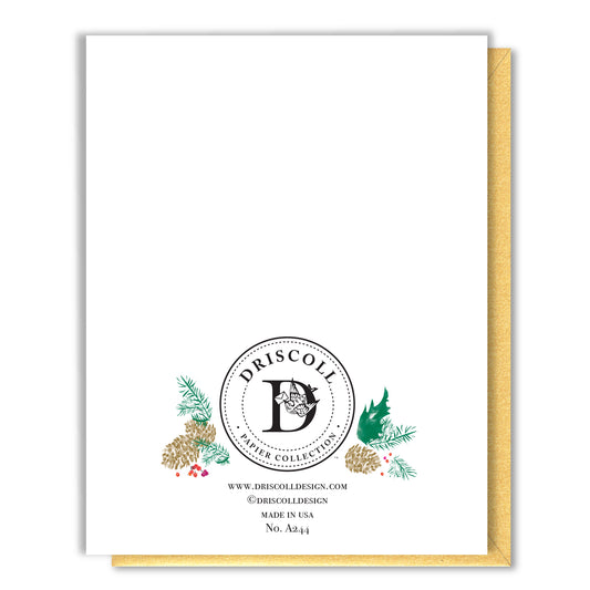 Christmas Town Snow Globe - Foil Card