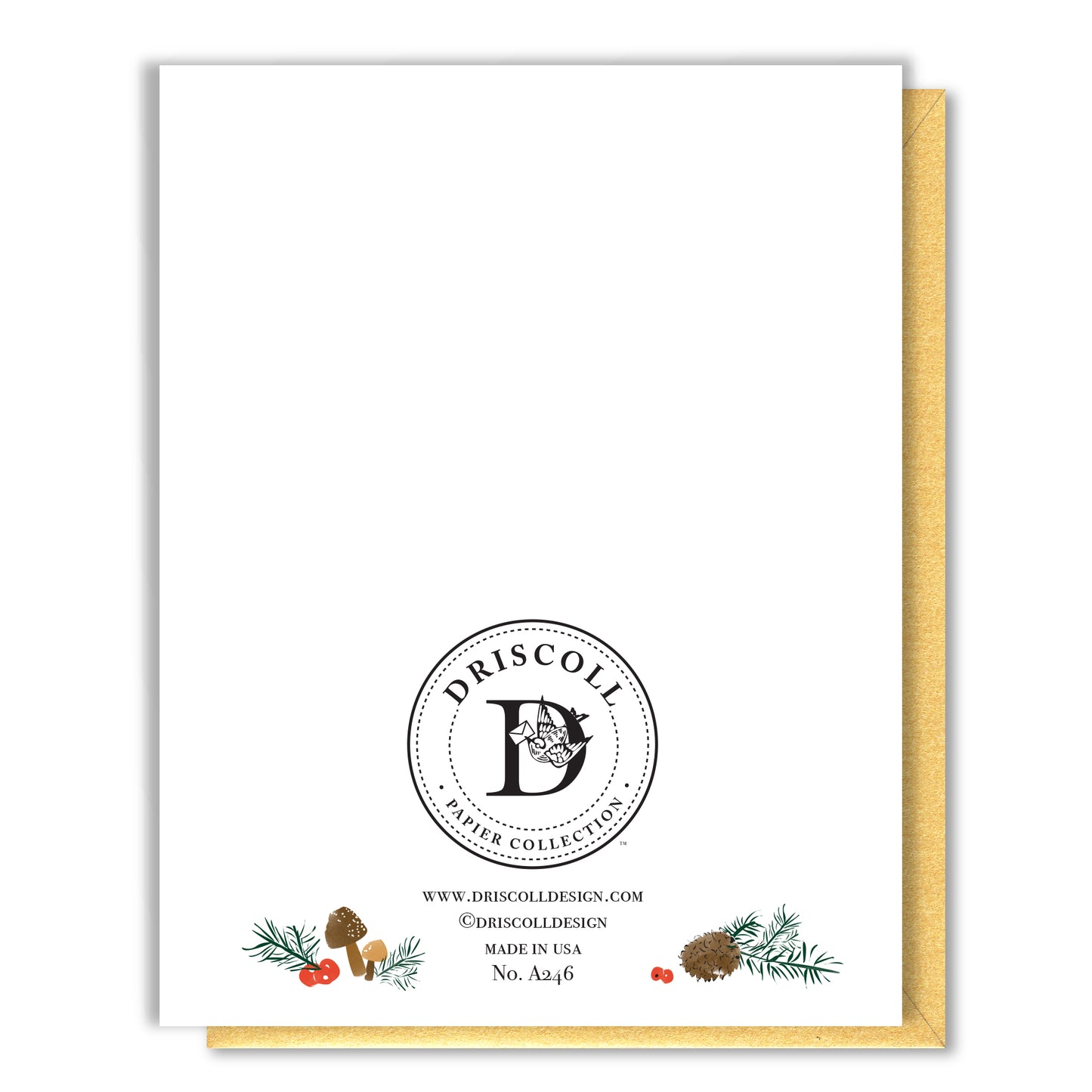 Yule Log Christmas Card
