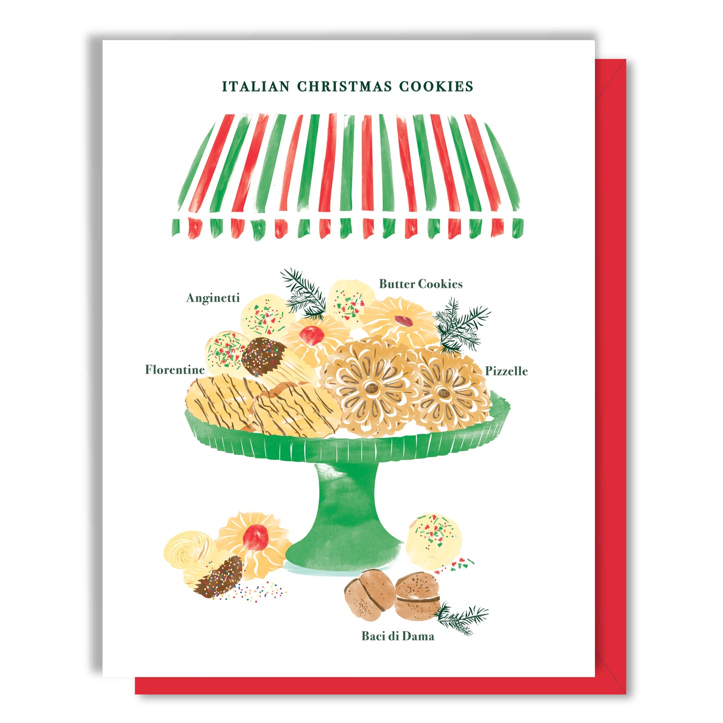 Italian Christmas Cookies Card