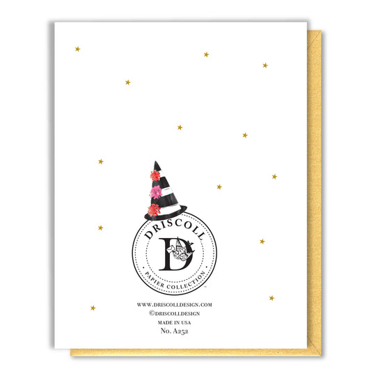 Crow with Candy Halloween Card