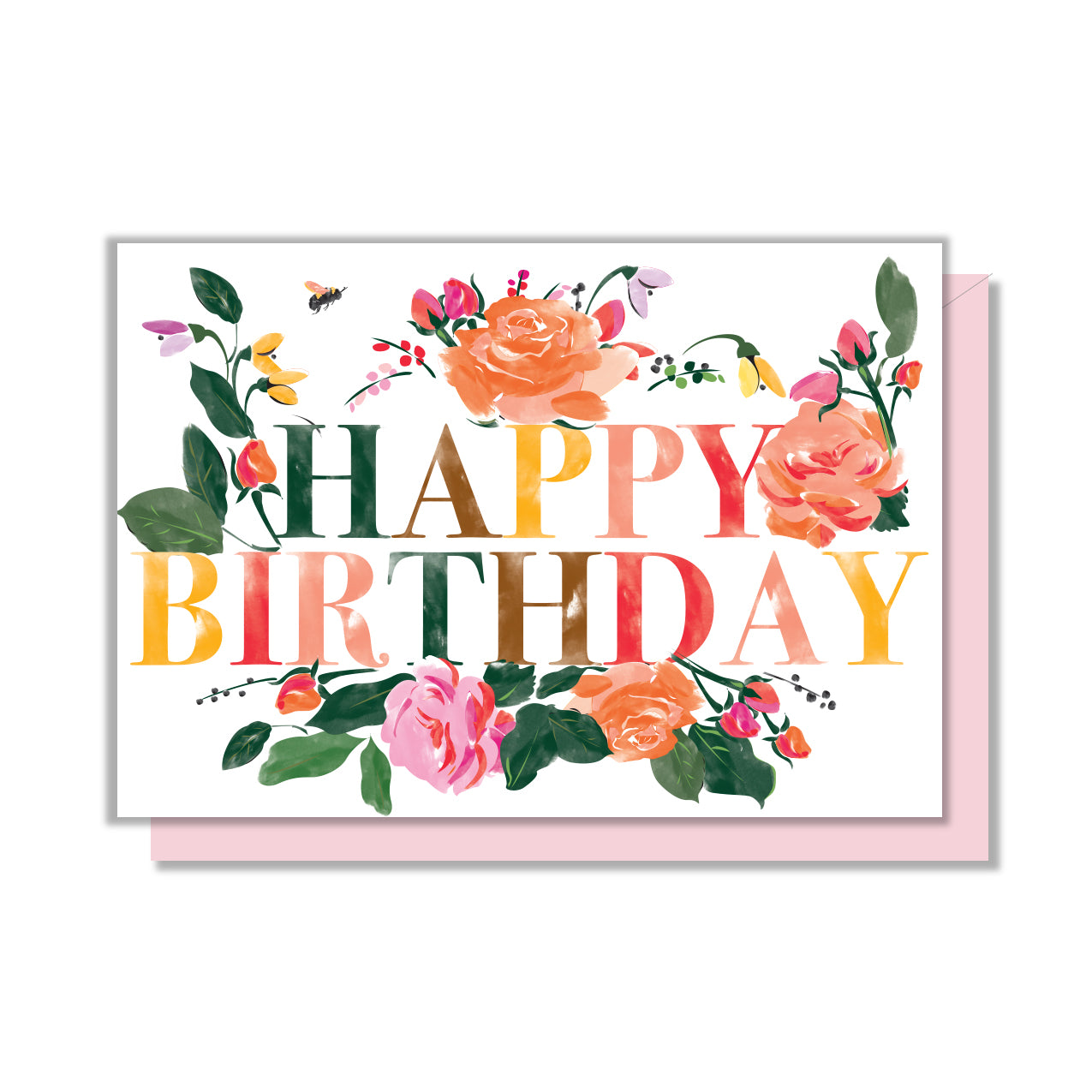 Happy Birthday Roses Enclosure Card