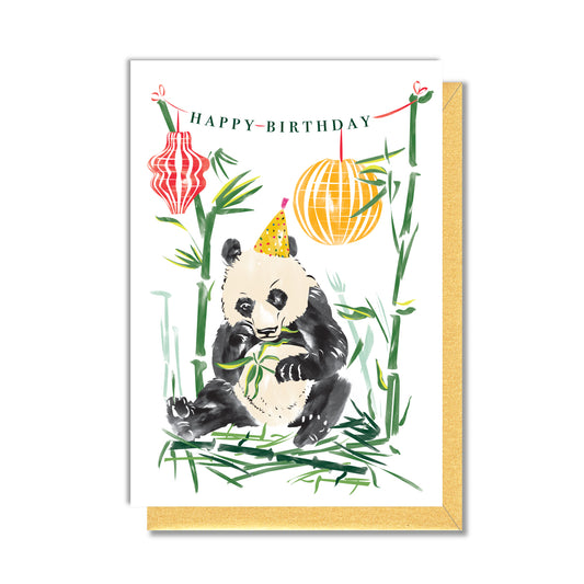 Panda Birthday Enclosure Card