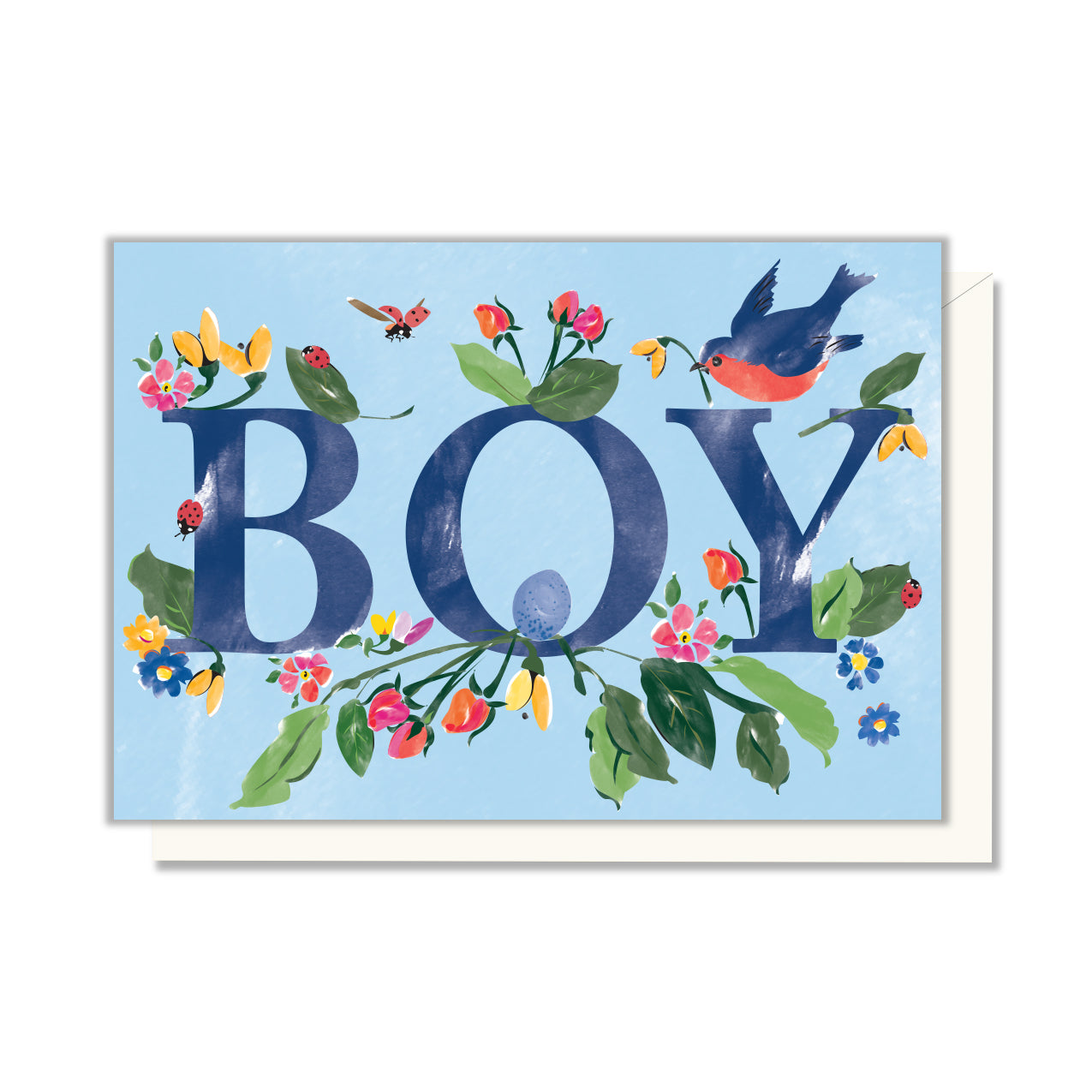 Baby Boy Nest Enclosure Card