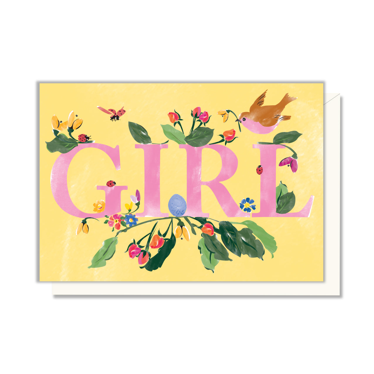 Baby Girl Nest Enclosure Card