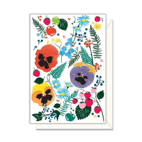 Floral Enclosure Card