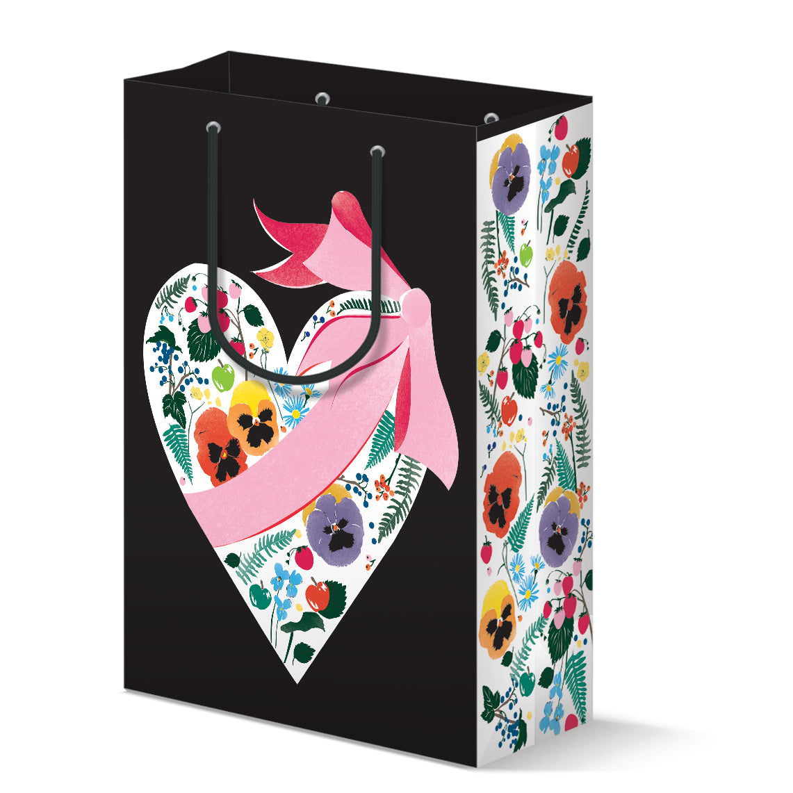 Floral Heart Gift Bag
