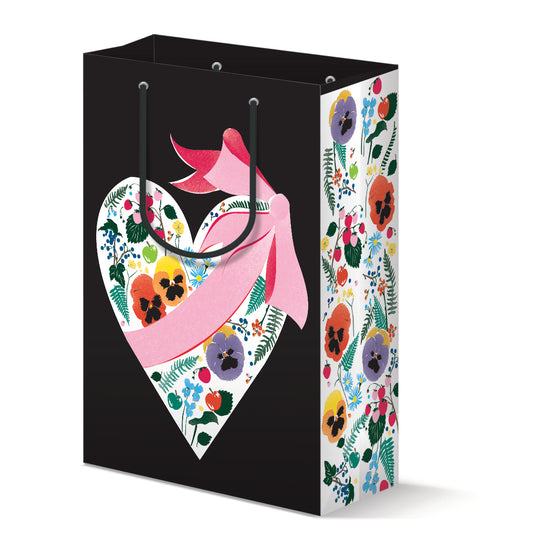Floral Heart Gift Bag