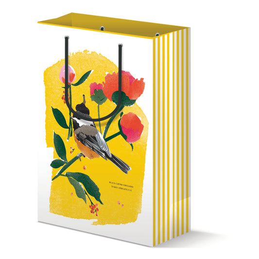 Chickadee & Peonies Gift Bag