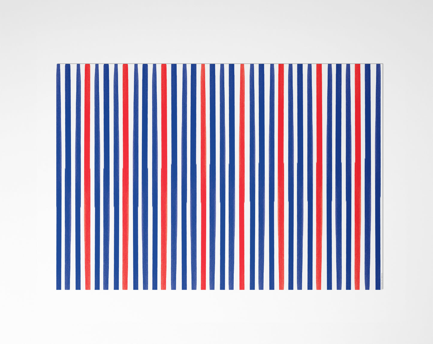 Red, White & Blue Stripes Wrapping Paper