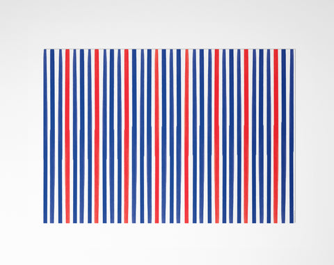 Red, White & Blue Stripes Wrapping Paper