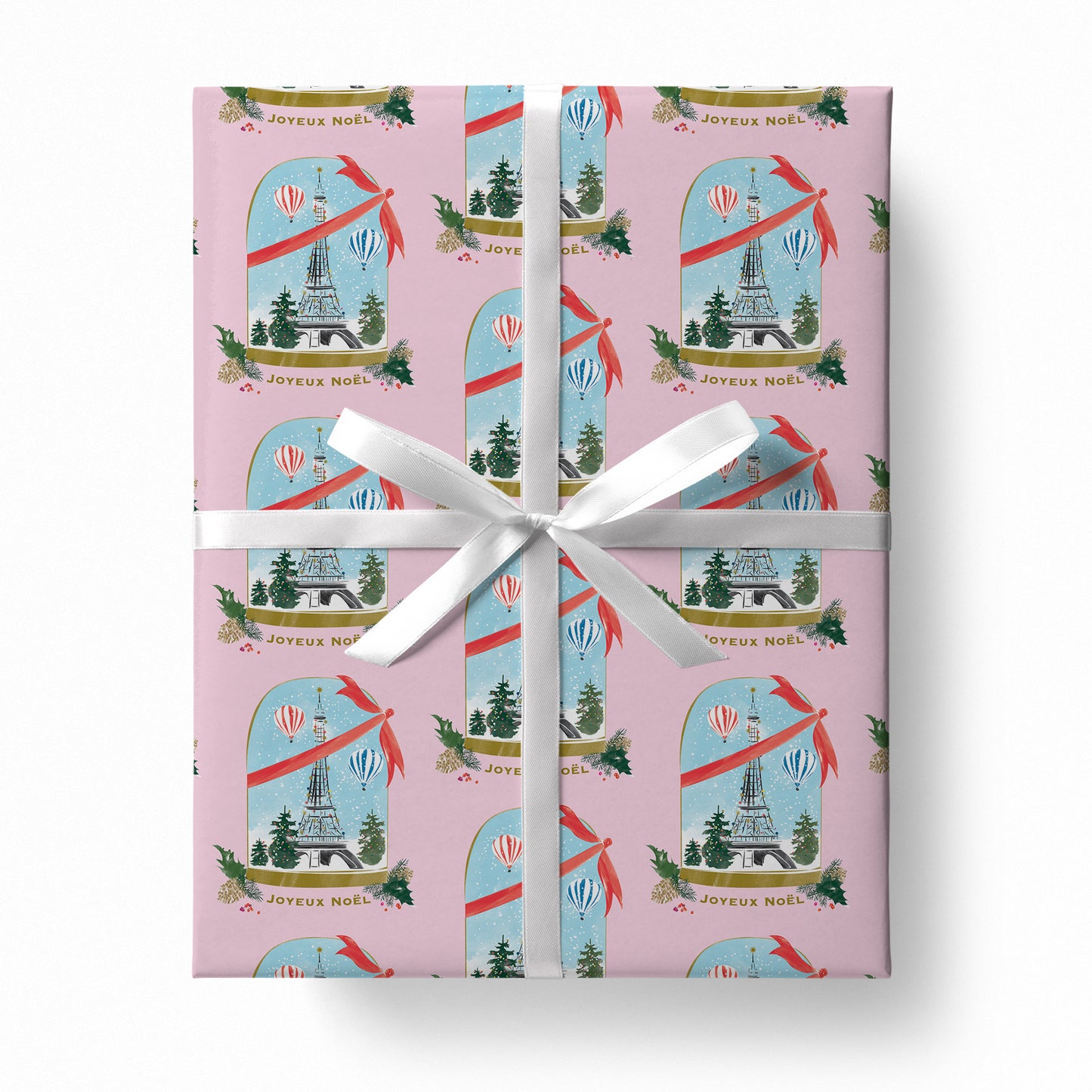 Paris Snow Globe Wrapping Paper