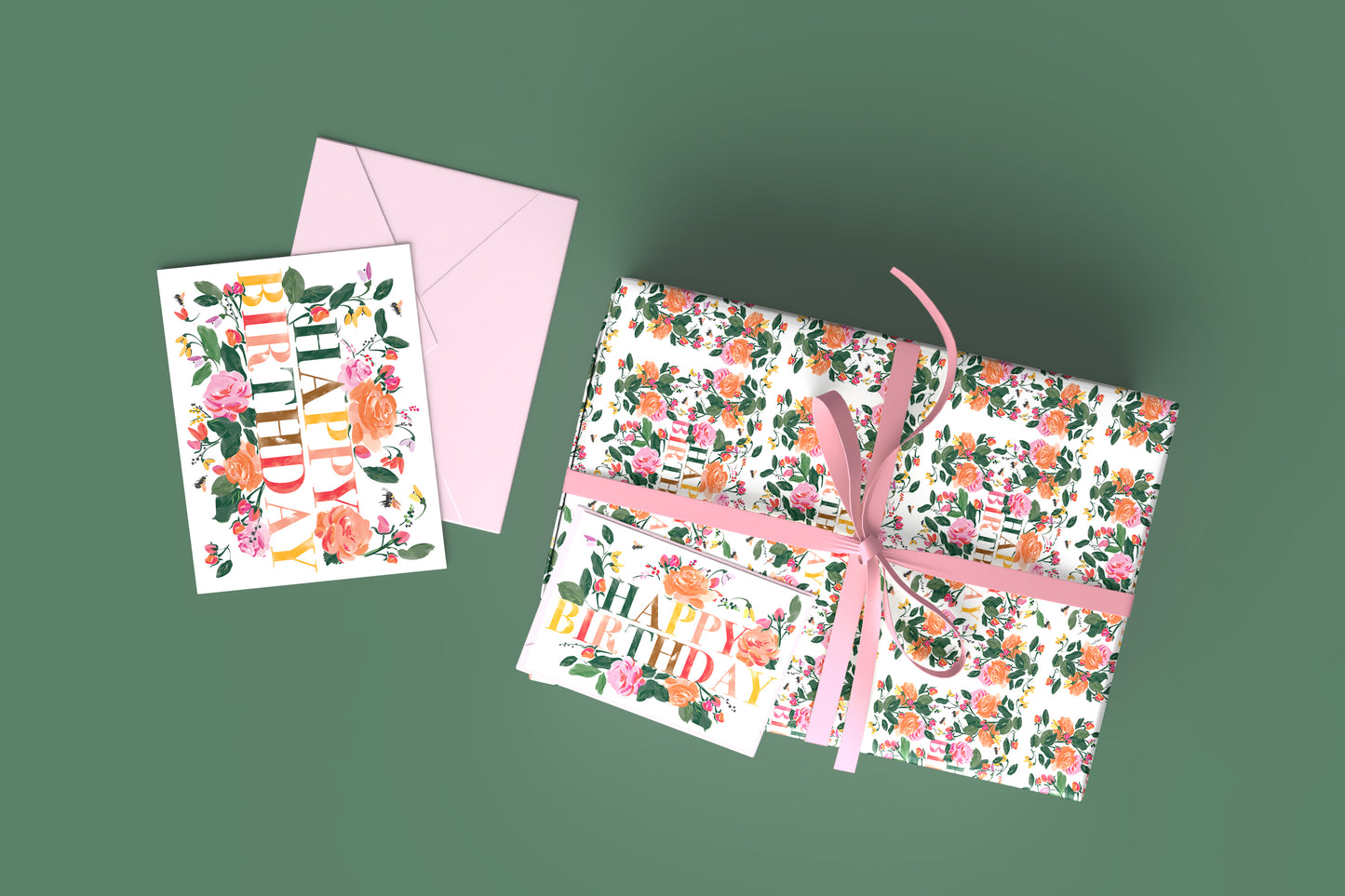 Happy Birthday Roses Set