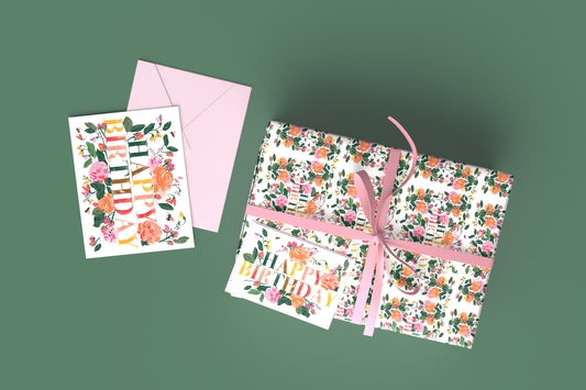 Happy Birthday Roses Set