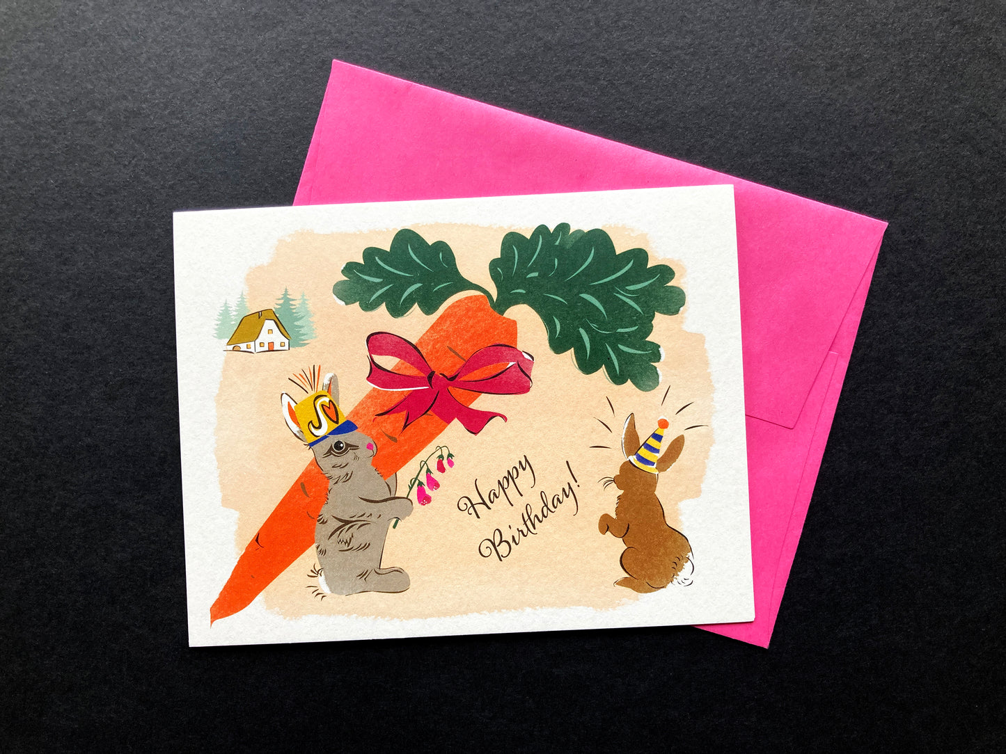 Big Carrot Birthday Card