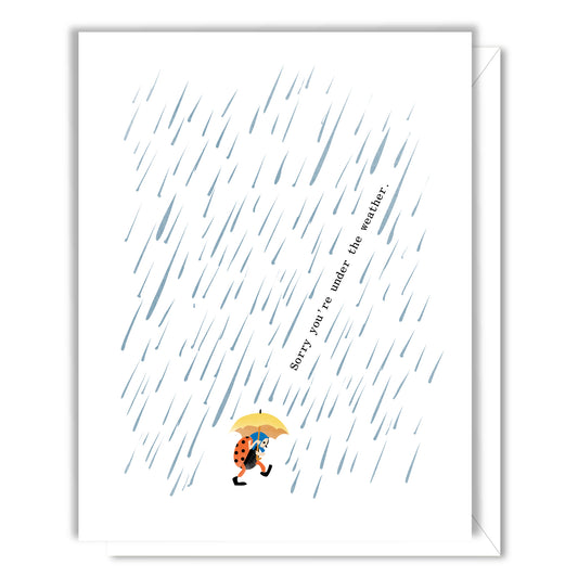 Under The Weather Get Well Card