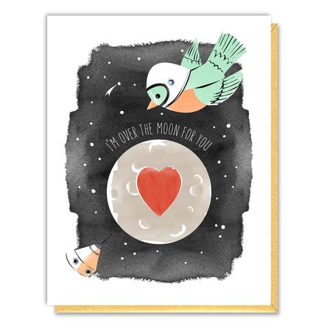 Over the Moon Love Card