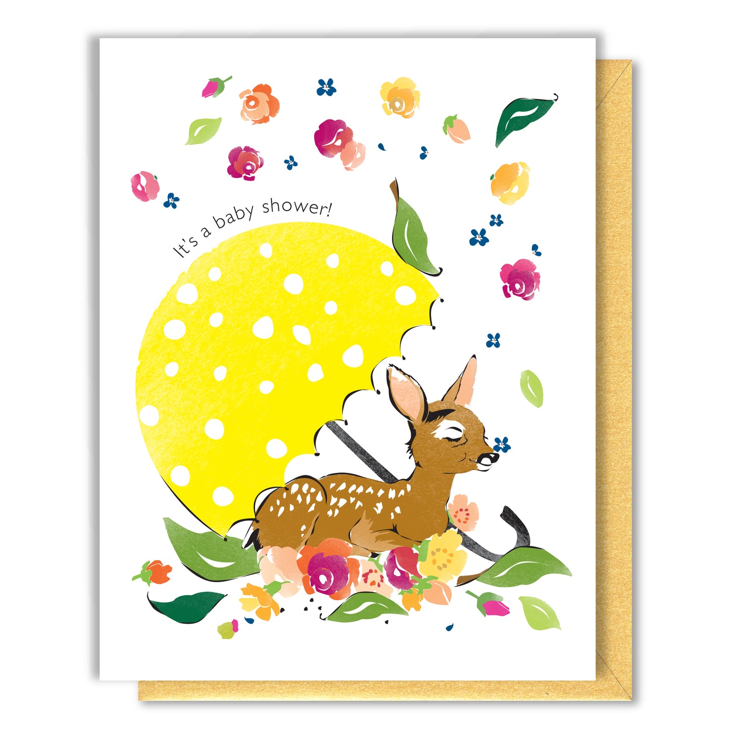 Baby Shower Fawn Card