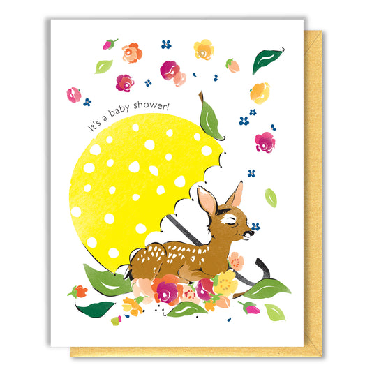Baby Shower Fawn Card