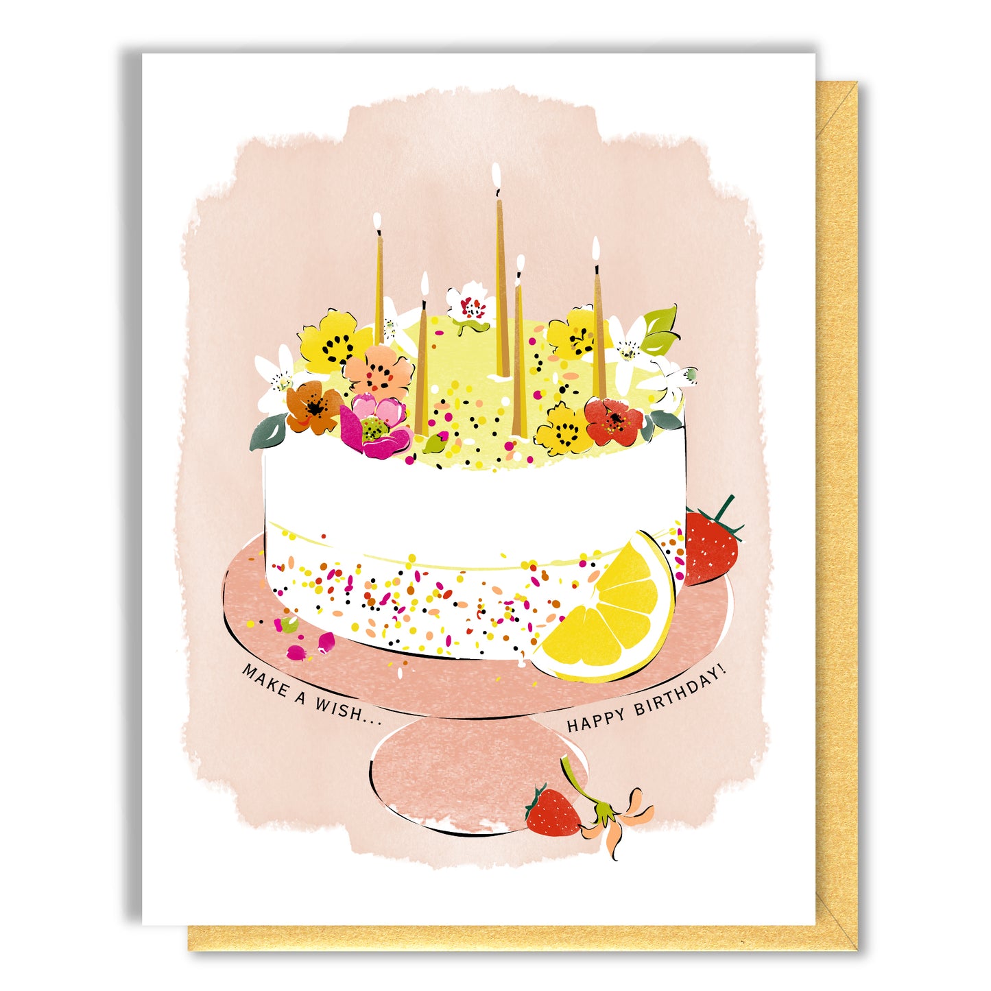 Lemon Cake Birthday Card