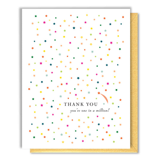 Stars Thank You Card