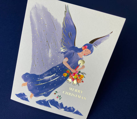 Blue Angel Christmas - Foil Card