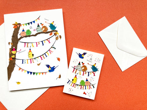 Party Birds Enclosure Card