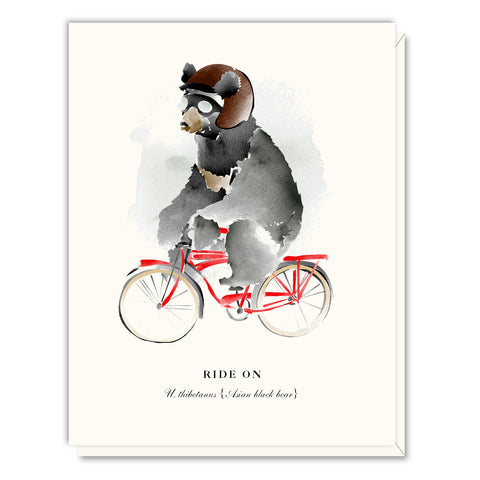 Ride On Bear Card