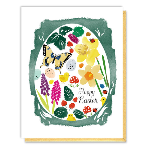Botanical Easter Egg Card