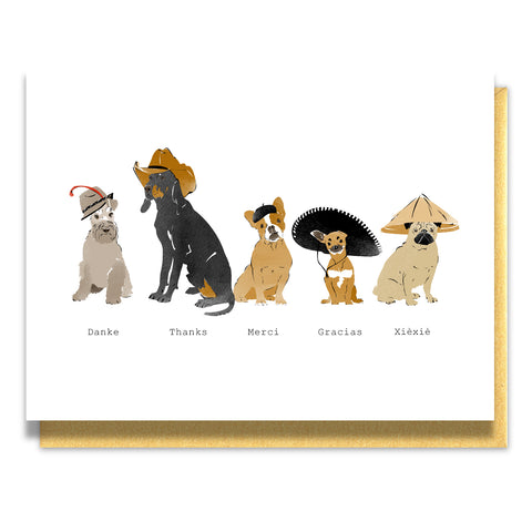 Dogs of the World Thank You Card