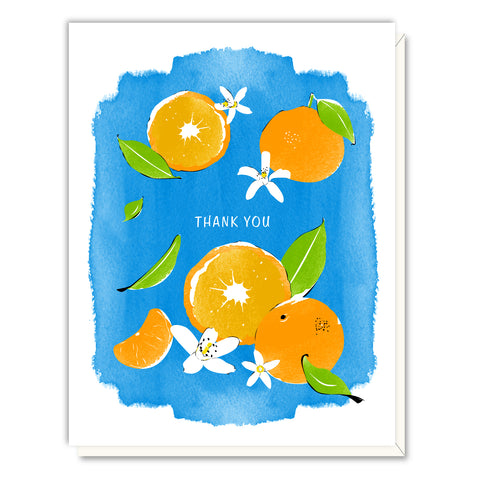 Mandarins Thank You Card