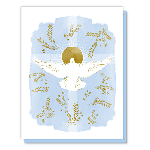 Dove And Cross Card