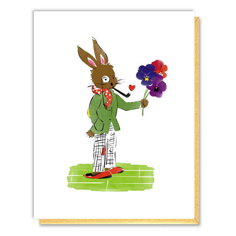 Gentleman Rabbit Easter Card