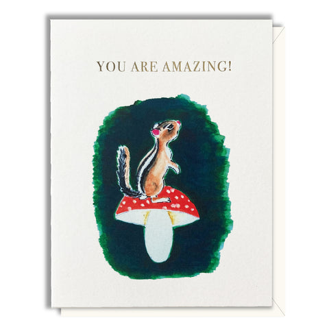 You Are Amazing! Chipmunk Card