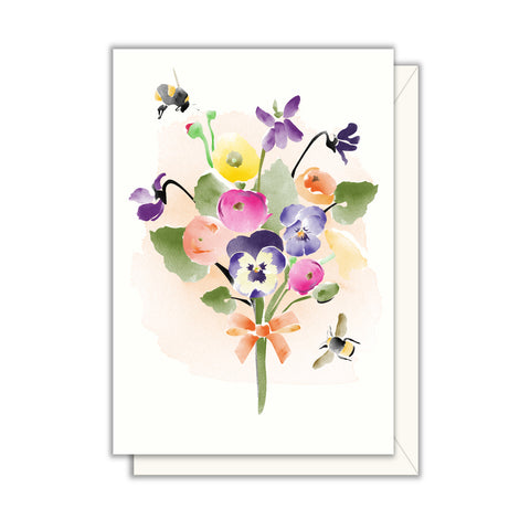 Sweet Watercolor Blossoms Cards w Envelopes Floral Blank