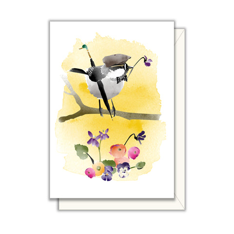 Dapper Chickadee Enclosure Card