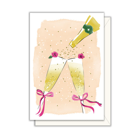 Champagne Toast Congratulations Enclosure Card