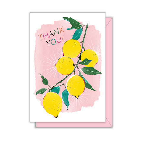 Thank You Lemons Enclosure Card
