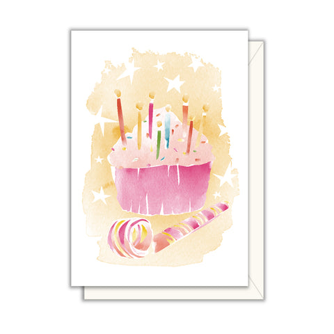 Cupcake Birthday Enclosure Card