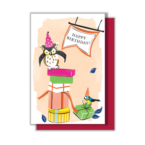 Owl Birthday Enclosure Card