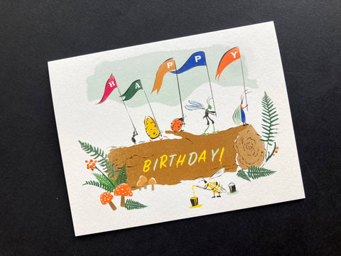 Birthday Marching Bugs Card