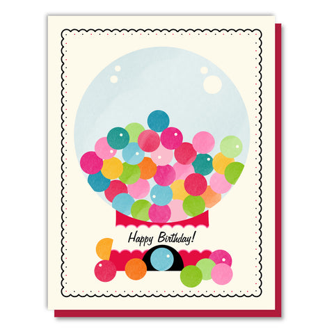 Gumballs Birthday Card