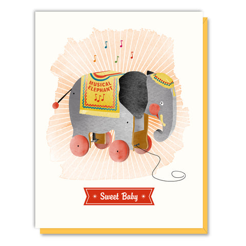 Baby Elephant Toy Card