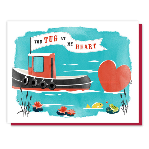Tugboat Valentine Card